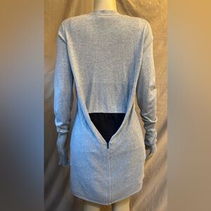 BCBGeneration Light Gray Crewneck Sweater Dress